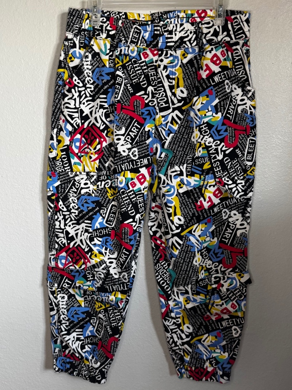 V.I.P Vintage Streetwear Graffiti Print Joggers